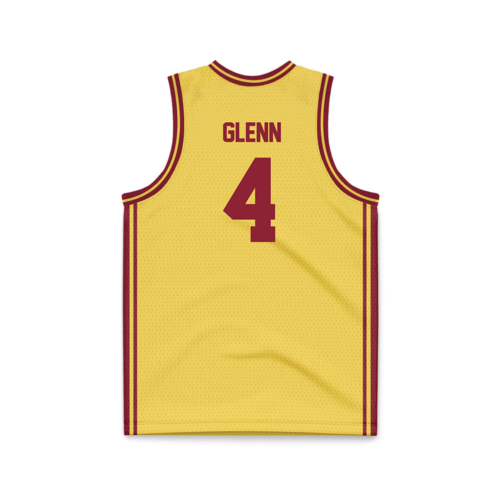 NSU - NCAA Men's Basketball : James Glenn - Gold Basketball Jersey-1