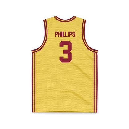 NSU - NCAA Men's Basketball : Brendan Phillips - Gold Basketball Jersey-1