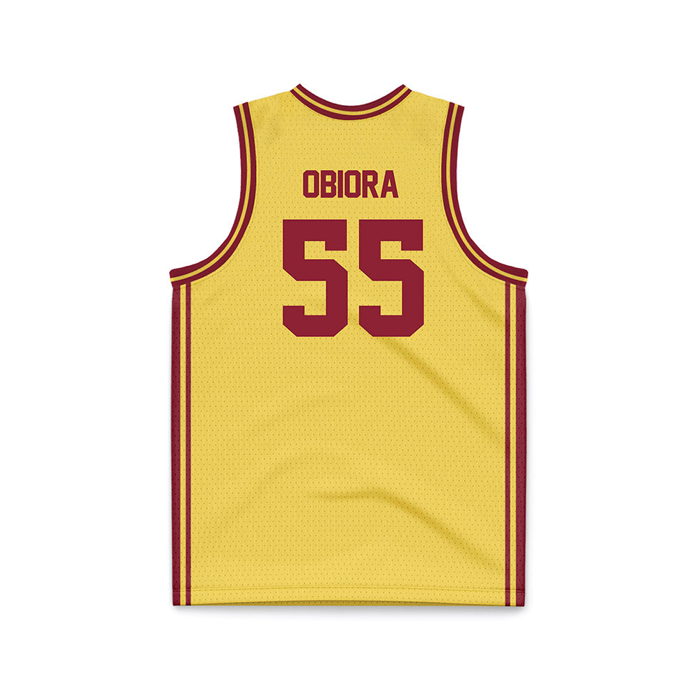 NSU - NCAA Men's Basketball : Tobi Obiora - Gold Basketball Jersey-1