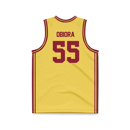 NSU - NCAA Men's Basketball : Tobi Obiora - Gold Basketball Jersey-1