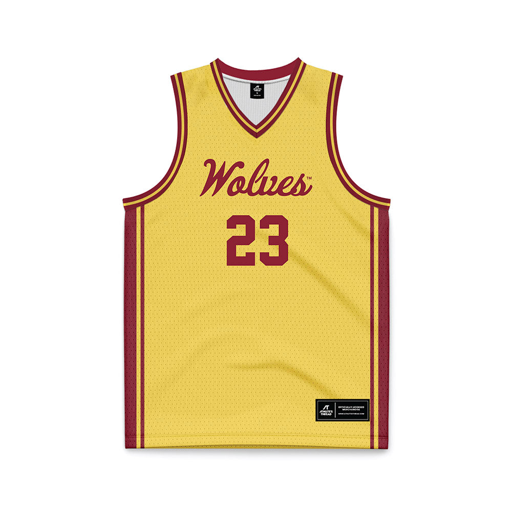 NSU - NCAA Men's Basketball : Devon Brooke - Gold Basketball Jersey-0
