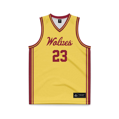 NSU - NCAA Men's Basketball : Devon Brooke - Gold Basketball Jersey-0