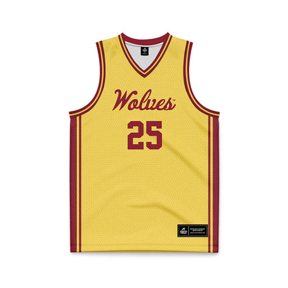 NSU - NCAA Men's Basketball : Parker Lemer - Gold Basketball Jersey-0