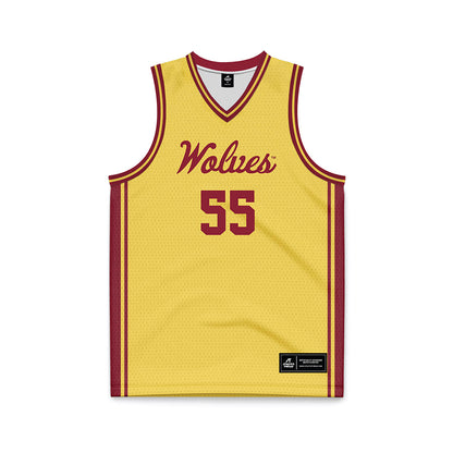 NSU - NCAA Men's Basketball : Tobi Obiora - Gold Basketball Jersey-0