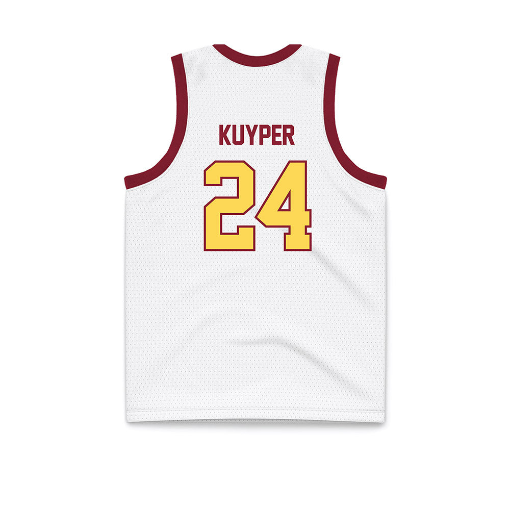 NSU - NCAA Women's Basketball : Carli Kuyper - White Basketball Jersey-1