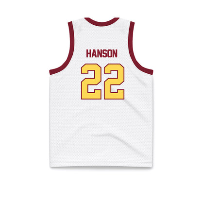 NSU - NCAA Women's Basketball : Ava Hanson - White Basketball Jersey-1