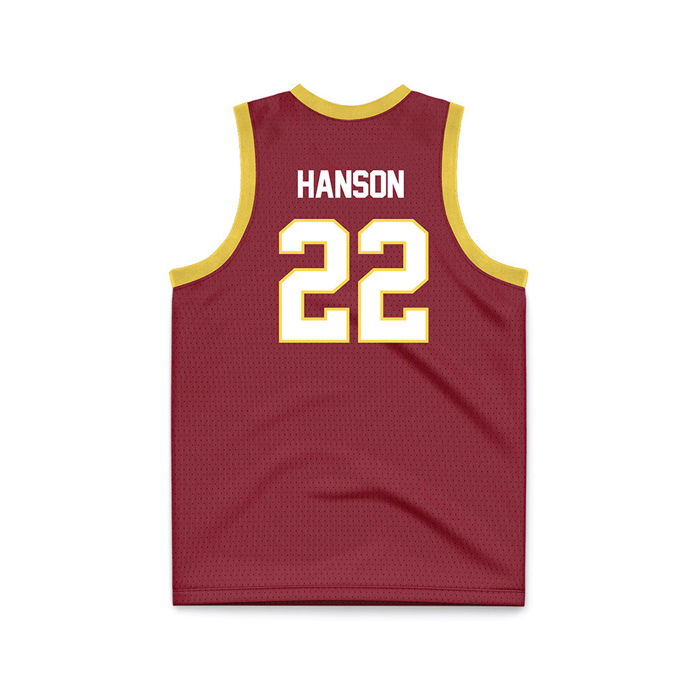 NSU - NCAA Women's Basketball : Ava Hanson - Maroon Basketball Jersey-1