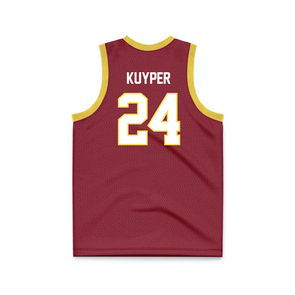 NSU - NCAA Women's Basketball : Carli Kuyper - Maroon Basketball Jersey-1