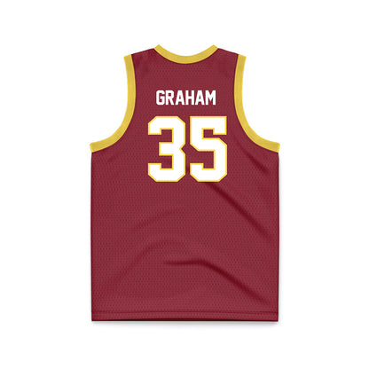 NSU - NCAA Women's Basketball : Telia Graham - Maroon Basketball Jersey-1