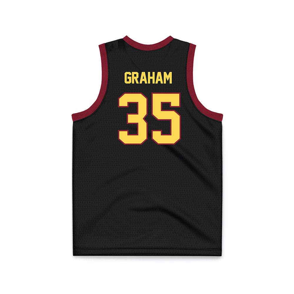 NSU - NCAA Women's Basketball : Telia Graham - Black Basketball Jersey-1