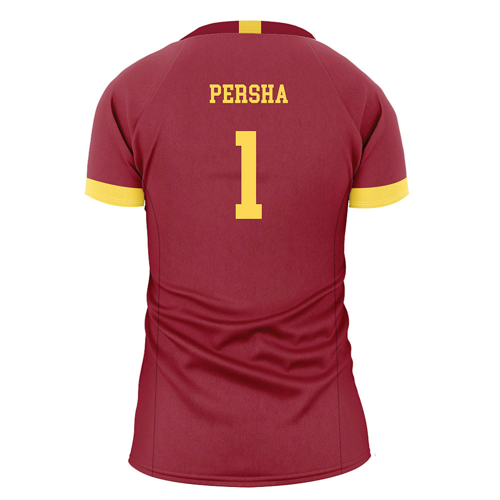 NSU - NCAA Women's Volleyball : Victoria Persha - Maroon Volleyball Jersey-1