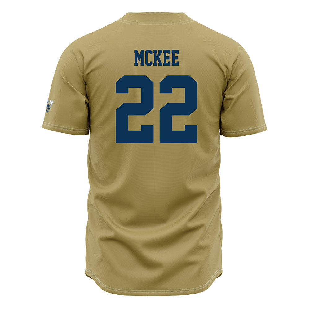 Georgia Tech - NCAA Baseball : Tate McKee - Gold Jersey-1