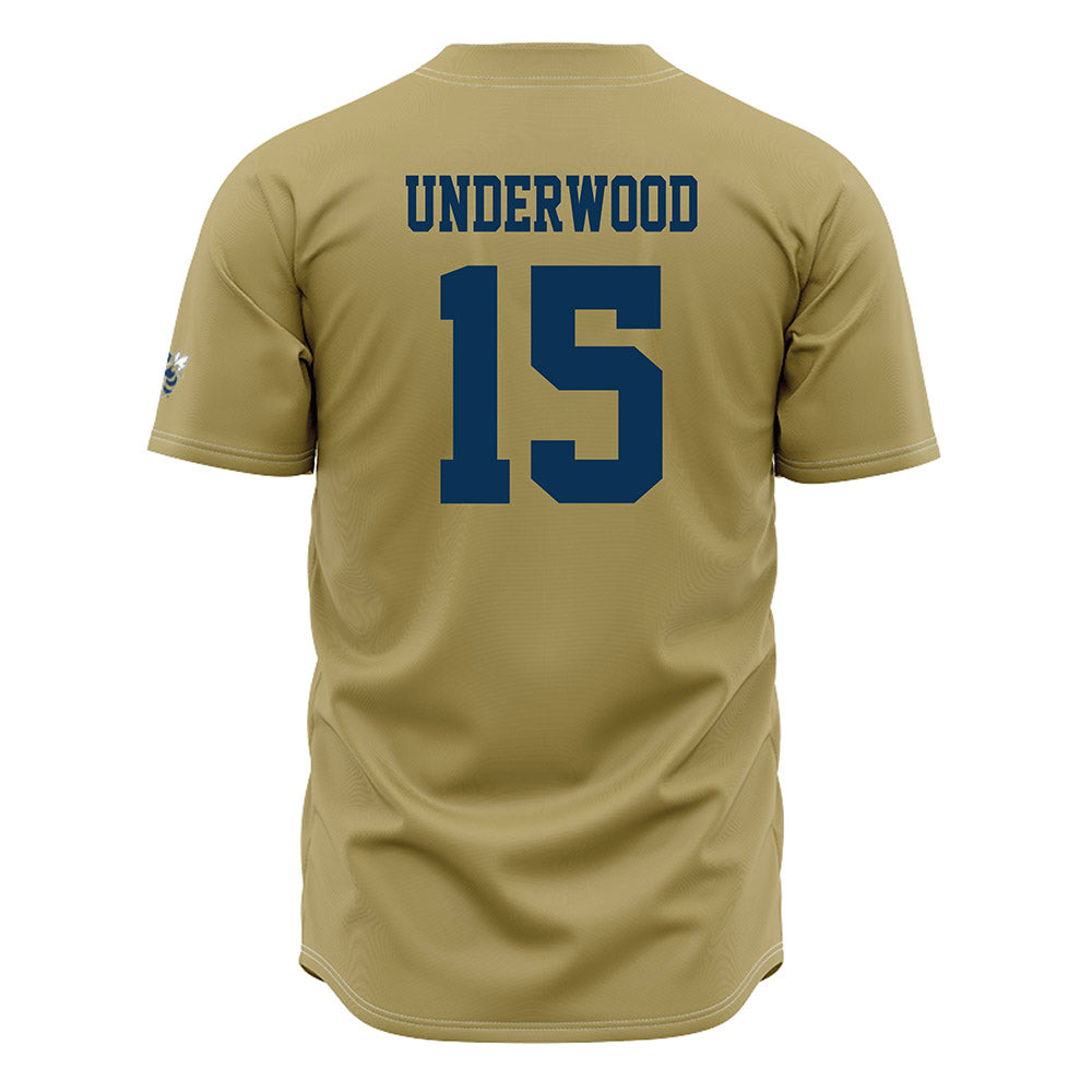 Georgia Tech - NCAA Baseball : Cooper Underwood - Gold Jersey-1