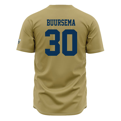 Georgia Tech - NCAA Baseball : Porter Buursema - Gold Jersey-1