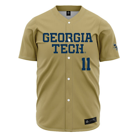 Georgia Tech - NCAA Baseball : Ryan Zuckerman - Gold Jersey-0
