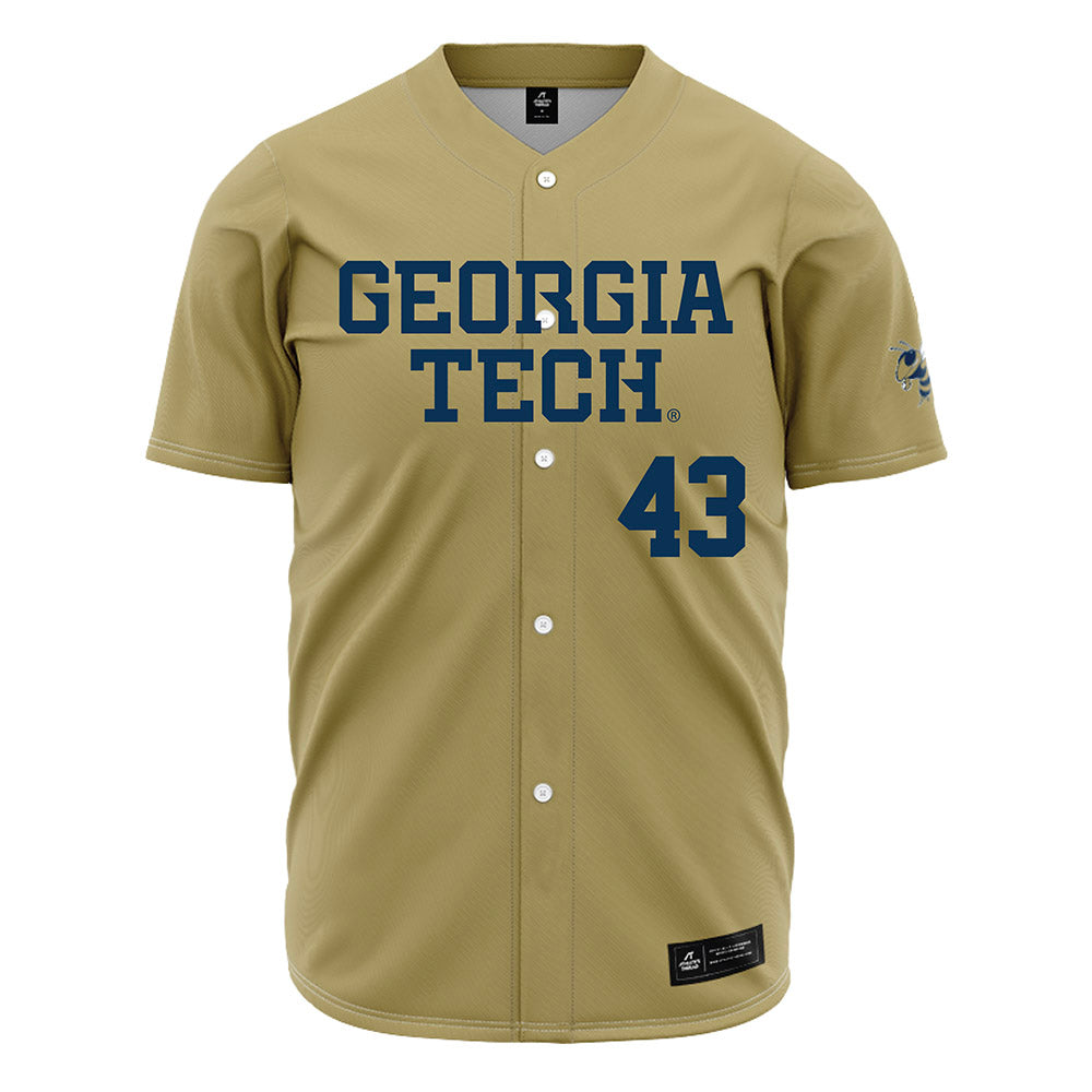 Georgia Tech - NCAA Baseball : Dimitri Angelakos - Gold Jersey-0