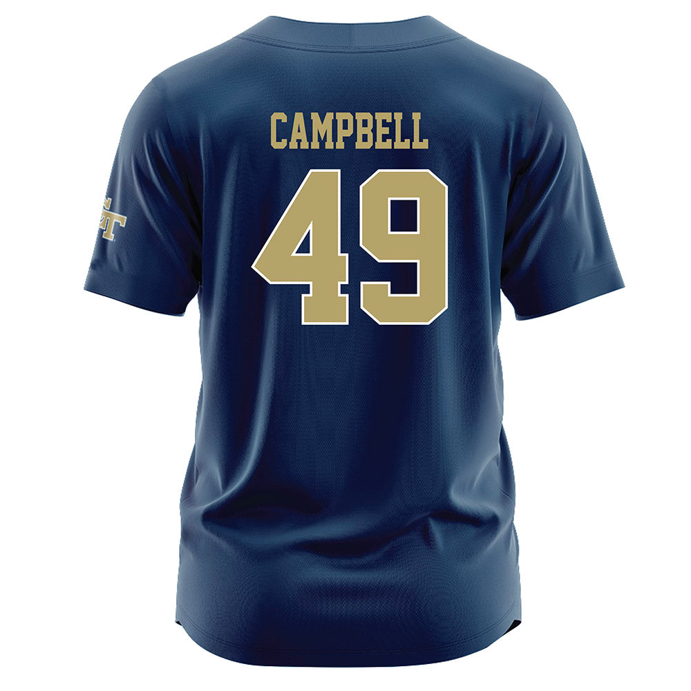 Georgia Tech - NCAA Baseball : Kayden Campbell - Navy Jersey-1