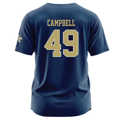 Georgia Tech - NCAA Baseball : Kayden Campbell - Navy Jersey-1