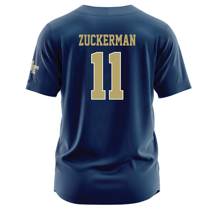 Georgia Tech - NCAA Baseball : Ryan Zuckerman - Navy Jersey-1