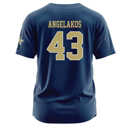 Georgia Tech - NCAA Baseball : Dimitri Angelakos - Navy Jersey-1