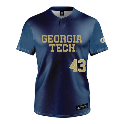 Georgia Tech - NCAA Baseball : Dimitri Angelakos - Navy Jersey-0