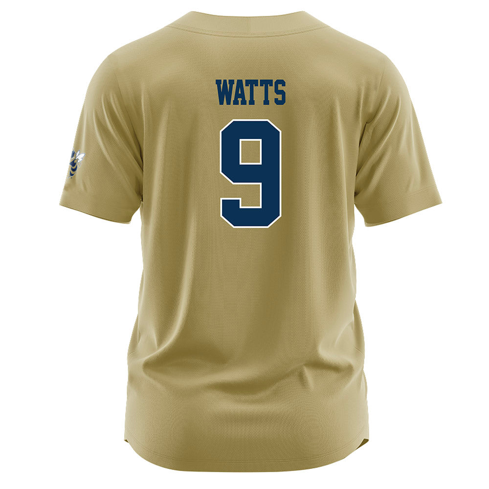 Georgia Tech - NCAA Softball : Sydnie Watts - Gold Jersey-1