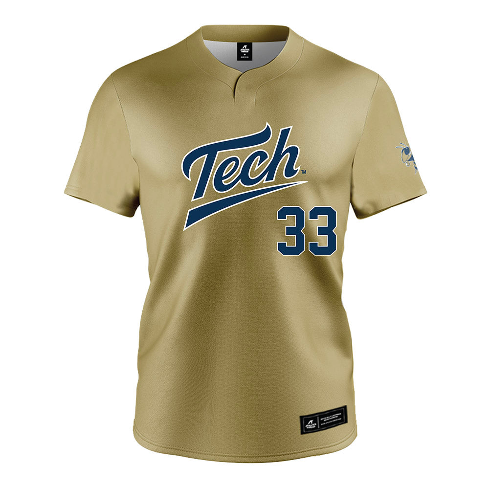 Georgia Tech - NCAA Softball : Katie Cunane - Gold Jersey-0
