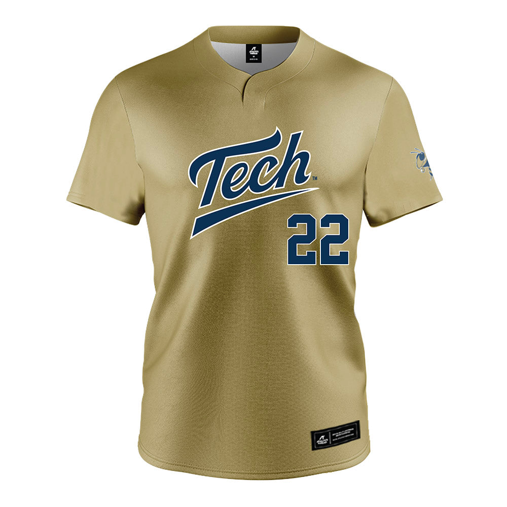 Georgia Tech - NCAA Softball : Reese Hunter - Gold Jersey-0