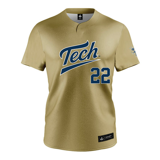 Georgia Tech - NCAA Softball : Reese Hunter - Gold Jersey-0