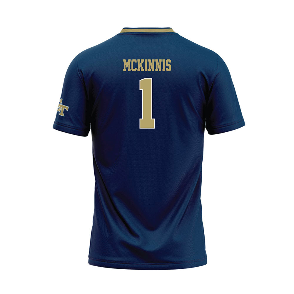 Georgia Tech - NCAA Softball : Abby McKinnis - Navy Baseball Jersey-1