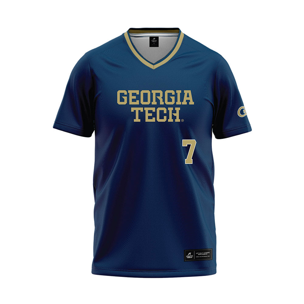 Georgia Tech - NCAA Softball : Emma Simon - Navy Baseball Jersey-0