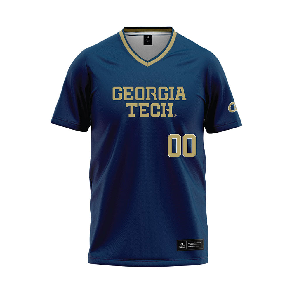 Georgia Tech - NCAA Softball : Madison Duffel - Navy Baseball Jersey-0