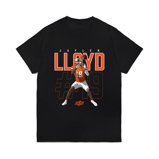Oklahoma State - NCAA Football : Jaylen Lloyd - Comfort Colors T-Shirt-0