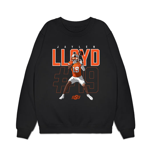 Oklahoma State - NCAA Football : Jaylen Lloyd - Premium Crewneck Sweatshirt-0