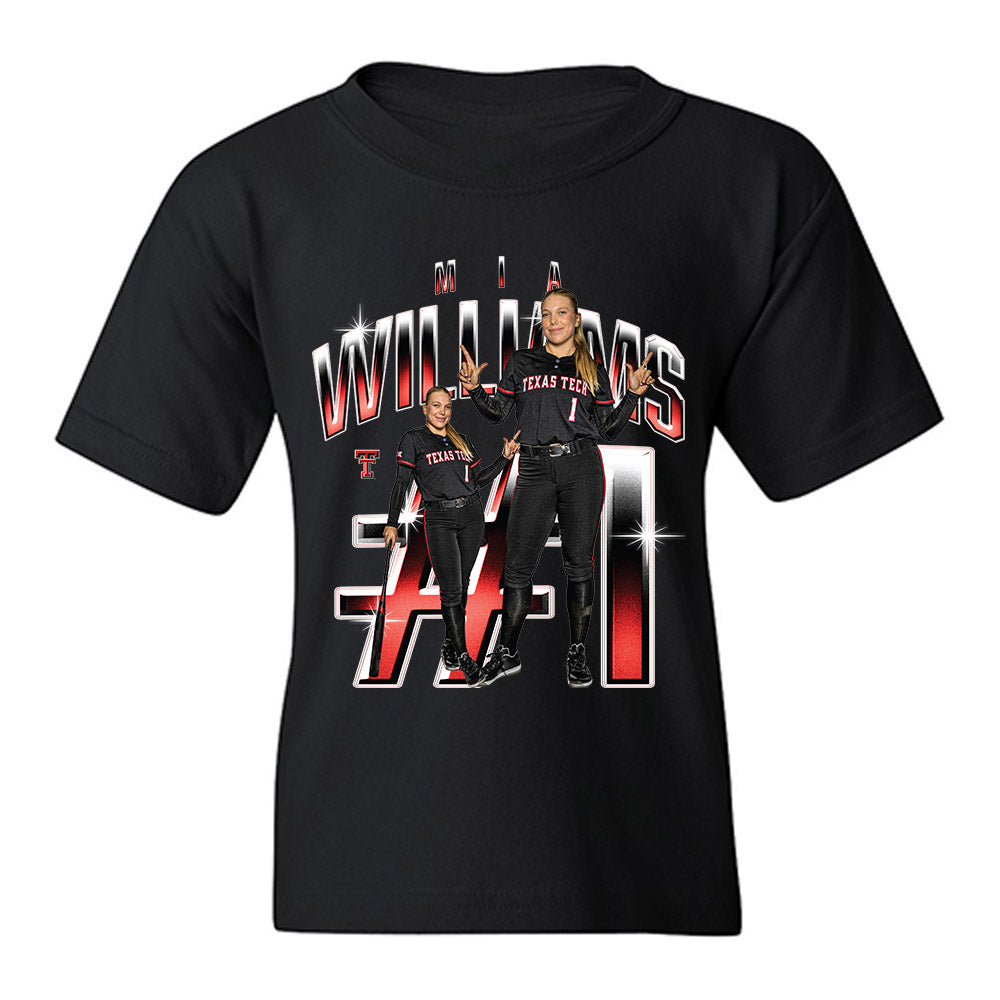 Texas Tech - NCAA Softball : Mia Williams - Collage Youth T-Shirt-0