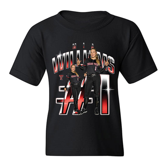 Texas Tech - NCAA Softball : Mia Williams - Collage Youth T-Shirt-0