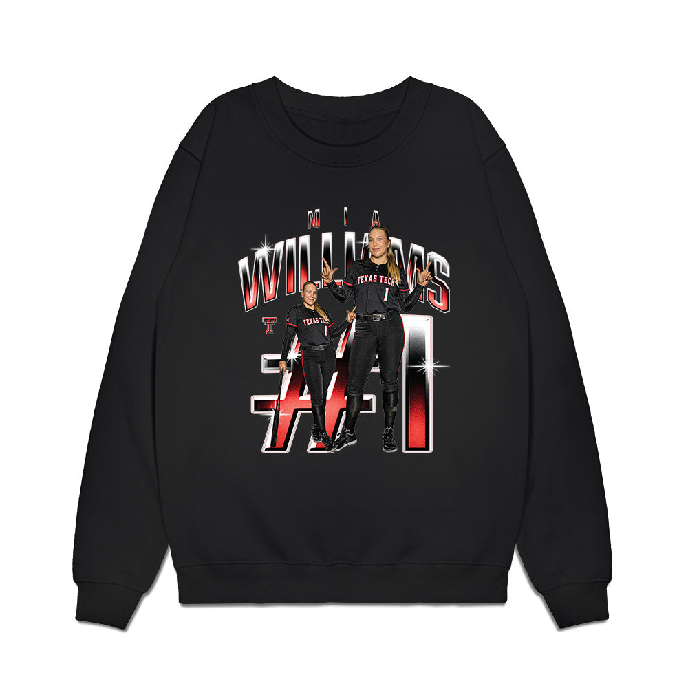 Texas Tech - NCAA Softball : Mia Williams - Collage Premium Crewneck Sweatshirt-0