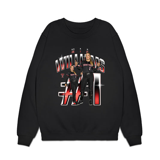 Texas Tech - NCAA Softball : Mia Williams - Collage Premium Crewneck Sweatshirt-0
