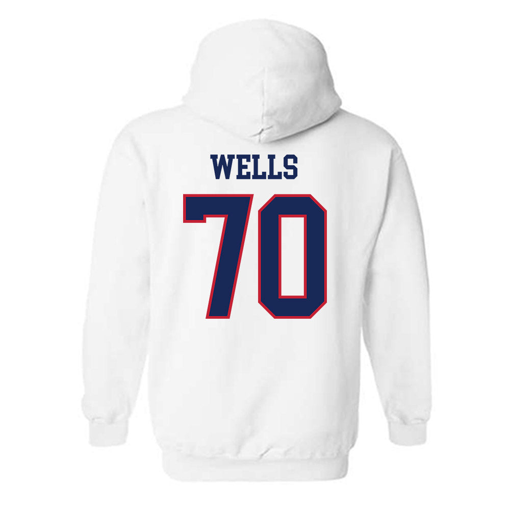 Arizona - NCAA Football : Zarius Wells - Classic Shersey Hooded Sweatshirt-1