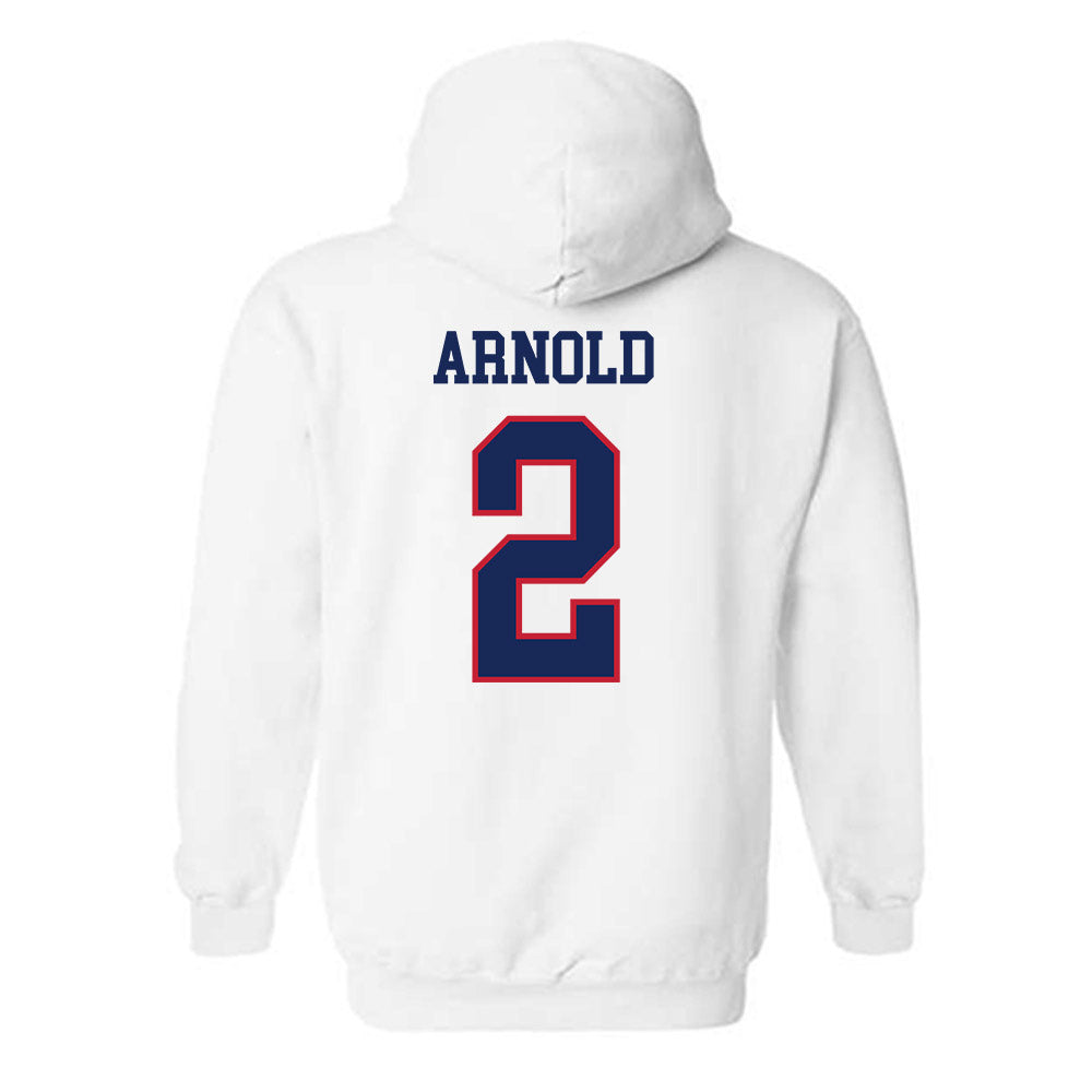 Arizona - NCAA Men's Basketball : Addison Arnold - Classic Shersey Hooded Sweatshirt-1