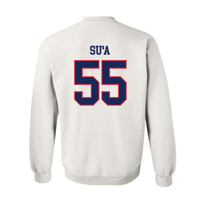 Arizona - NCAA Football : Leviticus Su'a - Classic Shersey Crewneck Sweatshirt-1