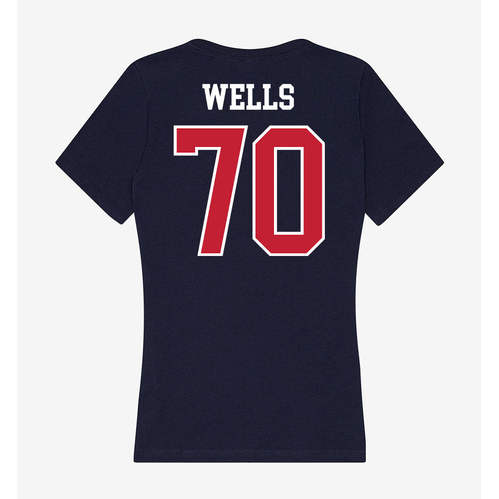 Arizona - NCAA Football : Zarius Wells - Classic Shersey Women's V-Neck T-Shirt-1