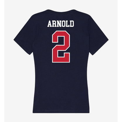Arizona - NCAA Men's Basketball : Addison Arnold - Classic Shersey Women's V-Neck T-Shirt-1