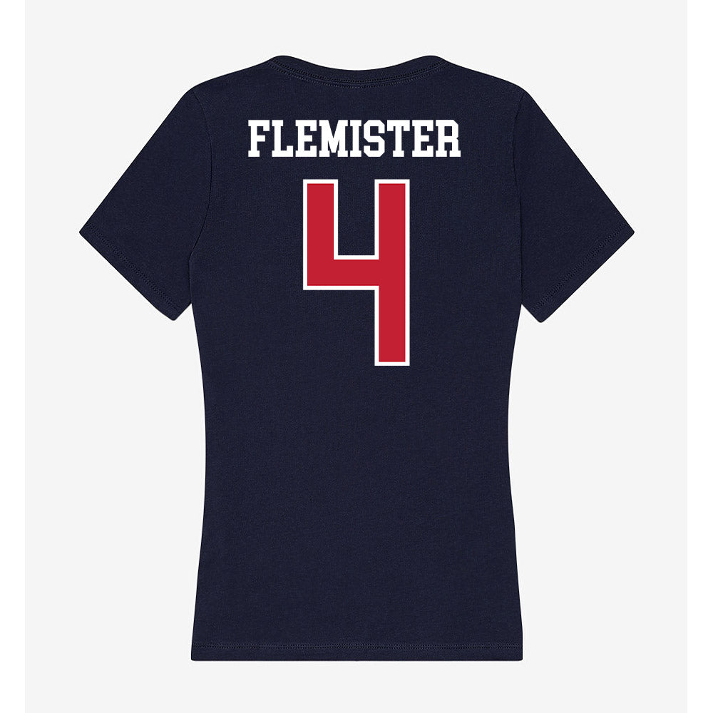 Arizona - NCAA Women's Volleyball : Maya Flemister - Classic Shersey Women's V-Neck T-Shirt-1