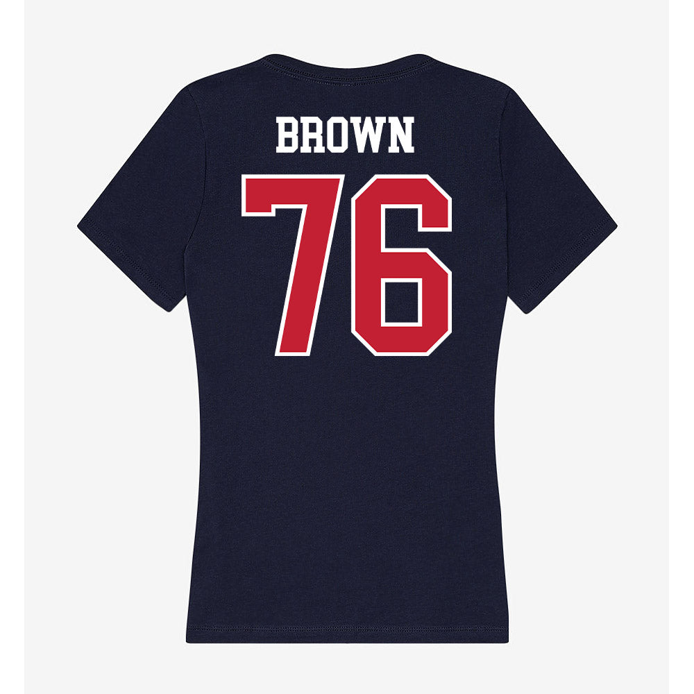 Arizona - NCAA Football : Jordan Brown - Classic Shersey Women's V-Neck T-Shirt-1