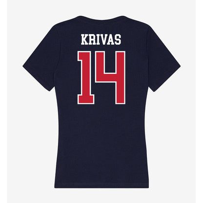 Arizona - NCAA Men's Basketball : Motiejus Krivas - Classic Shersey Women's V-Neck T-Shirt-1