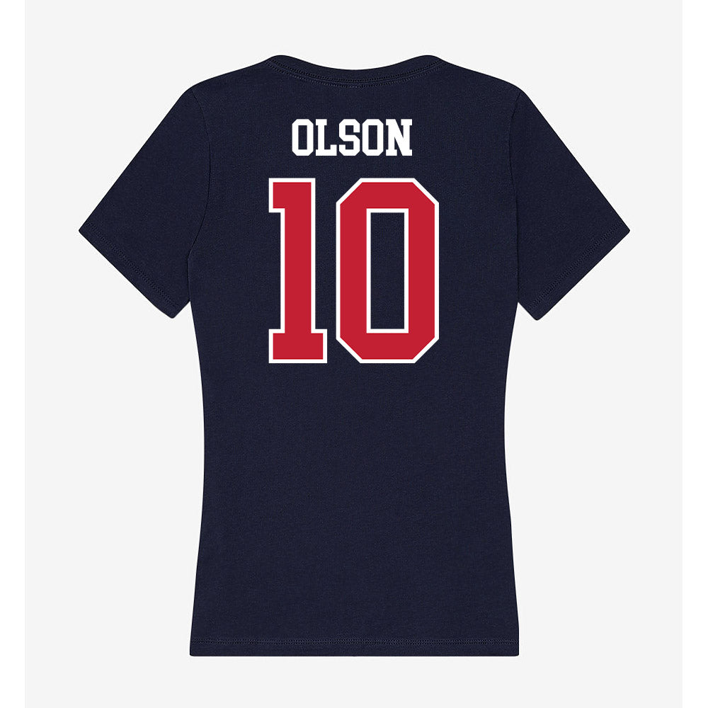 Arizona - NCAA Football : Quinn Olson - Classic Shersey Women's V-Neck T-Shirt-1