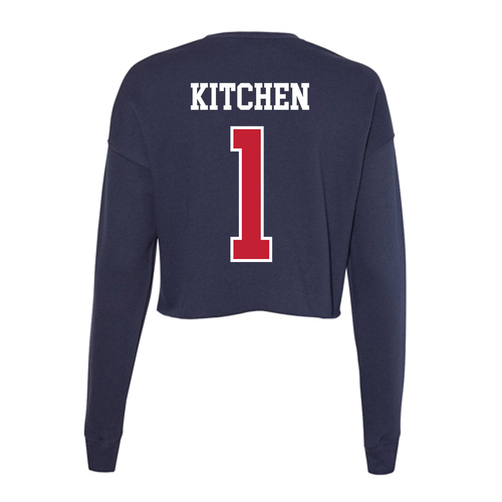 Arizona - NCAA Women's Basketball : Kamryn Kitchen - Classic Shersey Women's Cropped Crew Fleece-1