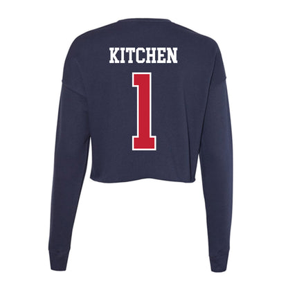 Arizona - NCAA Women's Basketball : Kamryn Kitchen - Classic Shersey Women's Cropped Crew Fleece-1