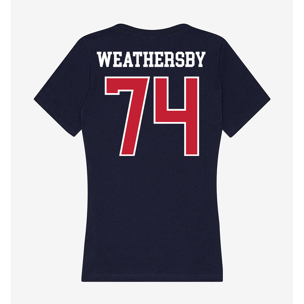 Arizona - NCAA Women's Soccer : Ella Weathersby - Classic Shersey Women's V-Neck T-Shirt-1